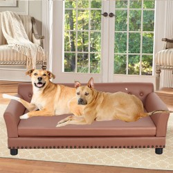 L XL Elevated Dod Sofa Bed Deluxe Pet Snuggle Lounge Waterproof Cover Hold 220lb