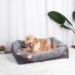 Pillow-type Soft Dog Bed High Density Sponge Pet Dog Sofa Bed Waterproof Lining