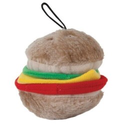 Aspen Pet Booda Softbite Hamburger Plush Dog Toy, Small