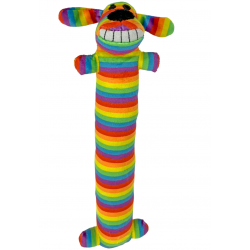 Multipet Rainbow Loofa Dog Toy, 12"